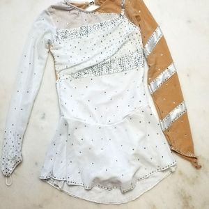 Figure skating acro dance competition dress costume